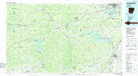Arkadelphia Arkansas Historical topographic map, 1:100000 scale, 30 X 60 Minute, Year 1986
