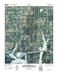 Arkansas Post Arkansas Historical topographic map, 1:24000 scale, 7.5 X 7.5 Minute, Year 2011
