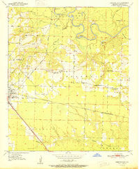 Ashdown East Arkansas Historical topographic map, 1:24000 scale, 7.5 X 7.5 Minute, Year 1951