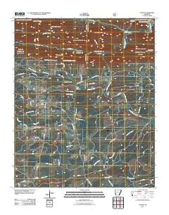 Athens Arkansas Historical topographic map, 1:24000 scale, 7.5 X 7.5 Minute, Year 2011