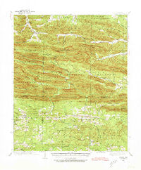 Athens Arkansas Historical topographic map, 1:62500 scale, 15 X 15 Minute, Year 1936