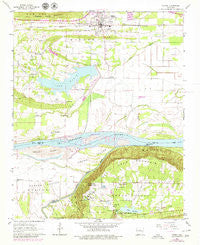 Atkins Arkansas Historical topographic map, 1:24000 scale, 7.5 X 7.5 Minute, Year 1961