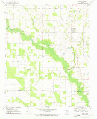 Aubrey Arkansas Historical topographic map, 1:24000 scale, 7.5 X 7.5 Minute, Year 1971