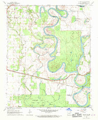 Augusta SW Arkansas Historical topographic map, 1:24000 scale, 7.5 X 7.5 Minute, Year 1968