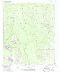 Banks Arkansas Historical topographic map, 1:24000 scale, 7.5 X 7.5 Minute, Year 1973