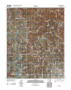 Batavia Arkansas Historical topographic map, 1:24000 scale, 7.5 X 7.5 Minute, Year 2011