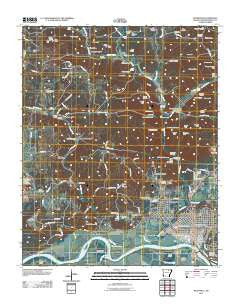 Batesville Arkansas Historical topographic map, 1:24000 scale, 7.5 X 7.5 Minute, Year 2011