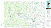 Batesville Arkansas Historical topographic map, 1:100000 scale, 30 X 60 Minute, Year 1986
