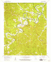 Beaver Arkansas Historical topographic map, 1:24000 scale, 7.5 X 7.5 Minute, Year 1957