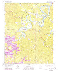 Beaver Arkansas Historical topographic map, 1:24000 scale, 7.5 X 7.5 Minute, Year 1957