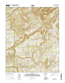 Bee Branch Arkansas Current topographic map, 1:24000 scale, 7.5 X 7.5 Minute, Year 2014