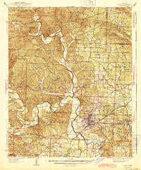 Benton Arkansas Historical topographic map, 1:62500 scale, 15 X 15 Minute, Year 1944
