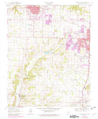 Bentonville South Arkansas Historical topographic map, 1:24000 scale, 7.5 X 7.5 Minute, Year 1970