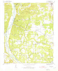 Bethesda Arkansas Historical topographic map, 1:24000 scale, 7.5 X 7.5 Minute, Year 1942