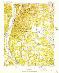 Bethesda Arkansas Historical topographic map, 1:24000 scale, 7.5 X 7.5 Minute, Year 1942