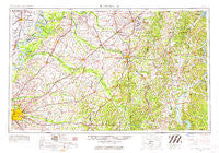 Blytheville Arkansas Historical topographic map, 1:250000 scale, 1 X 2 Degree, Year 1956