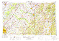 Blytheville Arkansas Historical topographic map, 1:250000 scale, 1 X 2 Degree, Year 1956