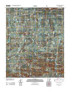Board Camp Arkansas Historical topographic map, 1:24000 scale, 7.5 X 7.5 Minute, Year 2011