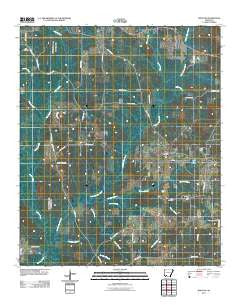 Bodcaw Arkansas Historical topographic map, 1:24000 scale, 7.5 X 7.5 Minute, Year 2011