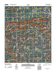 Bog Springs Arkansas Historical topographic map, 1:24000 scale, 7.5 X 7.5 Minute, Year 2011