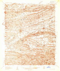 Booneville Arkansas Historical topographic map, 1:48000 scale, 15 X 15 Minute, Year 1934