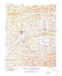 Booneville Arkansas Historical topographic map, 1:62500 scale, 15 X 15 Minute, Year 1934