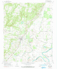 Bradford Arkansas Historical topographic map, 1:24000 scale, 7.5 X 7.5 Minute, Year 1968