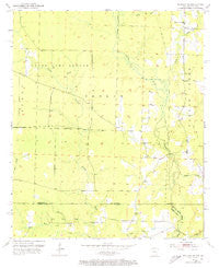 Bradley SE Arkansas Historical topographic map, 1:24000 scale, 7.5 X 7.5 Minute, Year 1952