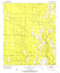 Bradley SE Arkansas Historical topographic map, 1:24000 scale, 7.5 X 7.5 Minute, Year 1952