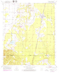 Bradley Arkansas Historical topographic map, 1:24000 scale, 7.5 X 7.5 Minute, Year 1952