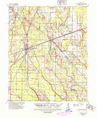 Brinkley Arkansas Historical topographic map, 1:62500 scale, 15 X 15 Minute, Year 1940