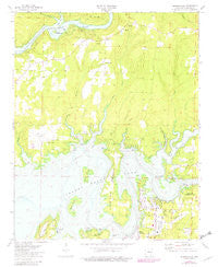 Brownsville Arkansas Historical topographic map, 1:24000 scale, 7.5 X 7.5 Minute, Year 1973