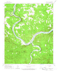 Buffalo City Arkansas Historical topographic map, 1:24000 scale, 7.5 X 7.5 Minute, Year 1966