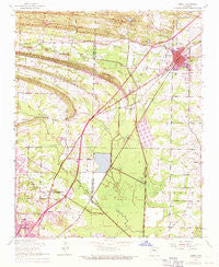 Cabot Arkansas Historical topographic map, 1:24000 scale, 7.5 X 7.5 Minute, Year 1954