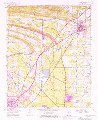 Cabot Arkansas Historical topographic map, 1:24000 scale, 7.5 X 7.5 Minute, Year 1954