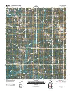Calhoun Arkansas Historical topographic map, 1:24000 scale, 7.5 X 7.5 Minute, Year 2011