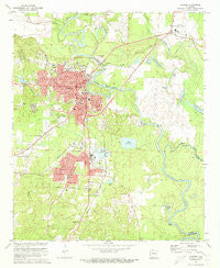 Camden Arkansas Historical topographic map, 1:24000 scale, 7.5 X 7.5 Minute, Year 1971