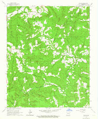 Canaan Arkansas Historical topographic map, 1:24000 scale, 7.5 X 7.5 Minute, Year 1962