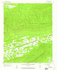 Cauthron Arkansas Historical topographic map, 1:24000 scale, 7.5 X 7.5 Minute, Year 1958