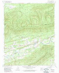 Cauthron Arkansas Historical topographic map, 1:24000 scale, 7.5 X 7.5 Minute, Year 1958