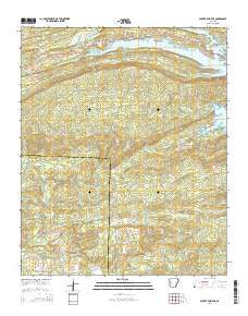 Center Point NE Arkansas Current topographic map, 1:24000 scale, 7.5 X 7.5 Minute, Year 2014