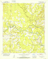 Cerrogordo Arkansas Historical topographic map, 1:24000 scale, 7.5 X 7.5 Minute, Year 1951