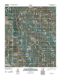 Chambersville Arkansas Historical topographic map, 1:24000 scale, 7.5 X 7.5 Minute, Year 2011