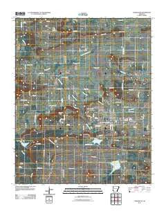 Charleston Arkansas Historical topographic map, 1:24000 scale, 7.5 X 7.5 Minute, Year 2011