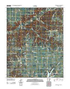 Cherokee City Arkansas Historical topographic map, 1:24000 scale, 7.5 X 7.5 Minute, Year 2011