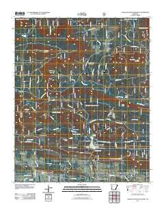 Chickalah Mountain West Arkansas Historical topographic map, 1:24000 scale, 7.5 X 7.5 Minute, Year 2011