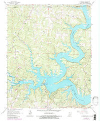 Clarkridge Arkansas Historical topographic map, 1:24000 scale, 7.5 X 7.5 Minute, Year 1965