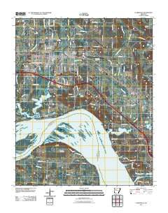 Clarksville Arkansas Historical topographic map, 1:24000 scale, 7.5 X 7.5 Minute, Year 2011
