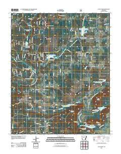 Cleveland Arkansas Historical topographic map, 1:24000 scale, 7.5 X 7.5 Minute, Year 2011
