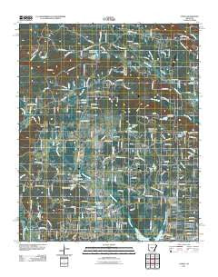 Congo Arkansas Historical topographic map, 1:24000 scale, 7.5 X 7.5 Minute, Year 2011